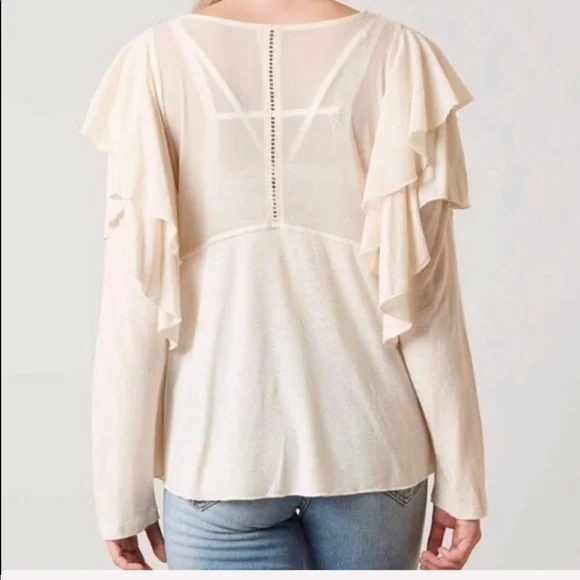 FREE People La Cienga embroidered southwestern boho top size medium - Picture 2 of 8